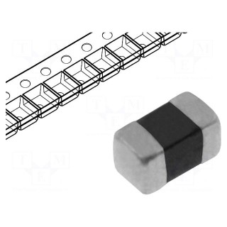 Ferrite: bead | Imp.@ 100MHz: 600Ω | Mounting: SMD | 0.3A | Case: 0402