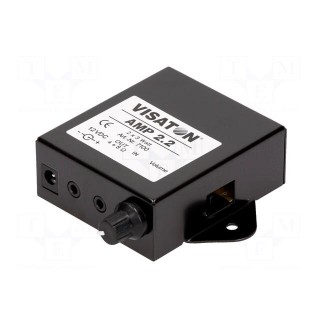 External amplifier | 12VDC | Output imp: 1.1Ω | 46mA | 60mV | 3.3W