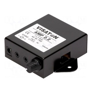 External amplifier | 12VDC | Output imp: 1.1Ω | 46mA | 60mV | 3.3W