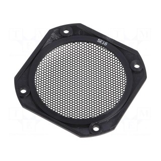 Loudspeaker grille | 82x82x6mm | Mat: polycarbonate