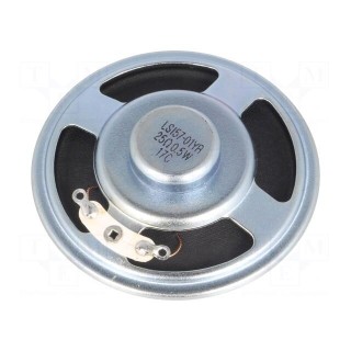 Loudspeaker | miniature | 0.5W | 25Ω | Ø56.7x13.8mm | 200÷10000Hz