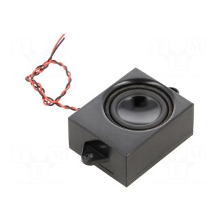 Loudspeaker | waterproof | 2W | 8Ω | 45x36x20mm | 0÷20000Hz | IP65