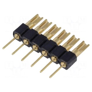 Adapter | pin strips | PIN: 6 | straight | 2.54mm | THT,soldering | 1x6