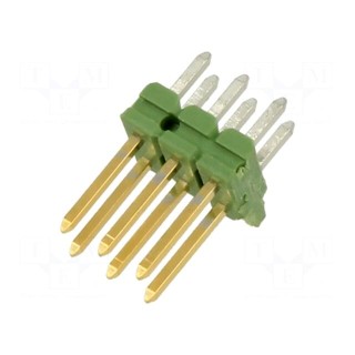 Pin header | pin strips | AMPMODU | male | PIN: 6 | straight | 2.54mm | THT