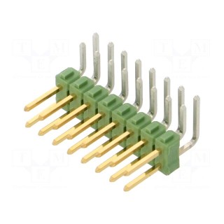 Pin header | pin strips | AMPMODU MOD II | male | PIN: 16 | angled 90°