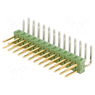 Pin header | pin strips | AMPMODU MOD II | male | PIN: 26 | angled 90°
