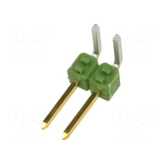 Pin header | pin strips | AMPMODU MOD II | male | PIN: 2 | angled 90°