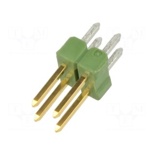 Pin header | pin strips | AMPMODU MOD II | male | PIN: 4 | straight