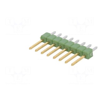 Pin header | pin strips | AMPMODU MOD II | male | PIN: 8 | straight