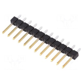 Pin header | pin strips | BERGSTIK II | male | PIN: 12 | straight | THT