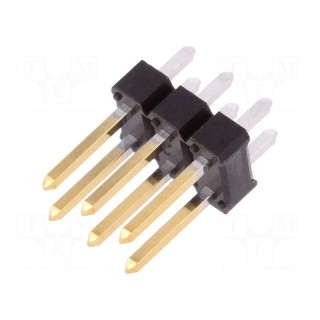 Pin header | pin strips | BERGSTIK II | male | PIN: 6 | straight | 2.54mm
