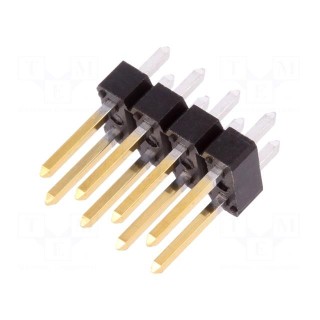 Pin header | pin strips | BERGSTIK II | male | PIN: 8 | straight | 2.54mm