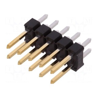 Pin header | pin strips | BERGSTIK | male | PIN: 10 | straight | 2.54mm