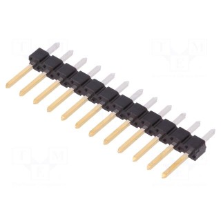 Pin header | pin strips | BERGSTIK | male | PIN: 12 | straight | 2.54mm