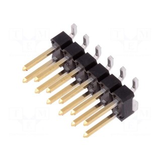 Pin header | pin strips | BERGSTIK | male | PIN: 12 | vertical | 2.54mm