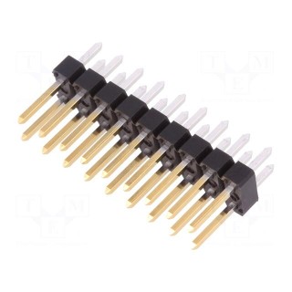 Pin header | pin strips | BERGSTIK | male | PIN: 18 | straight | 2.54mm