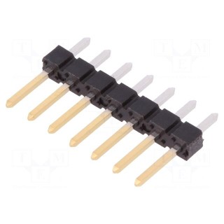 Pin header | pin strips | BERGSTIK | male | PIN: 7 | straight | 2.54mm
