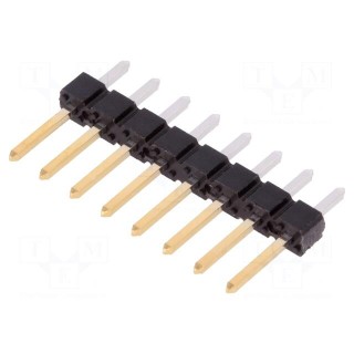 Pin header | pin strips | BERGSTIK | male | PIN: 8 | straight | 2.54mm
