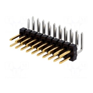Pin header | pin strips | C-Grid III | male | PIN: 20 | angled 90° | THT