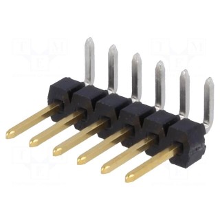 Pin header | pin strips | C-Grid III | male | PIN: 6 | angled 90° | THT