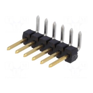 Pin header | pin strips | C-Grid III | male | PIN: 6 | angled 90° | THT