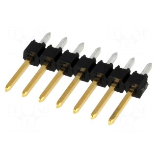 Pin header | pin strips | C-Grid III | male | PIN: 7 | straight | 2.54mm