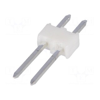 Pin header | pin strips | KK 254 | male | PIN: 2 | straight | 2.54mm | THT