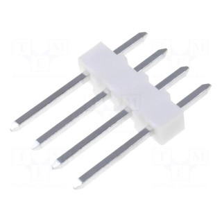 Pin header | pin strips | KK 254 | male | PIN: 4 | straight | 2.54mm | THT