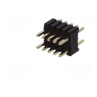 Pin header | pin strips | male | PIN: 10 | straight | 1.27mm | THT | 2x5