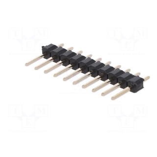Pin header | pin strips | male | PIN: 10 | straight | 2.54mm | THT | 1x10