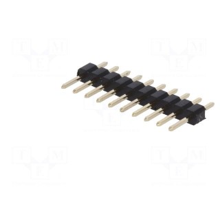 Pin header | pin strips | male | PIN: 10 | straight | 2mm | THT | 1x10