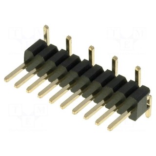 Pin header | pin strips | male | PIN: 10 | vertical | 1.27mm | SMT | 1x10