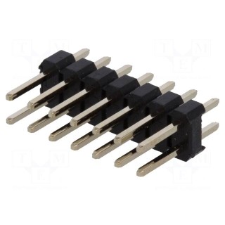 Pin header | pin strips | male | PIN: 14 | straight | 2.54mm | THT | 2x7
