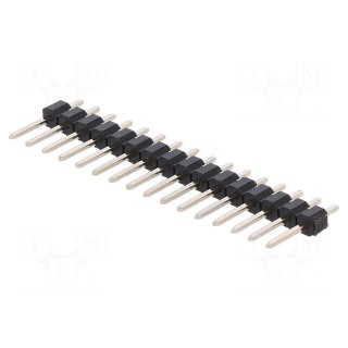 Pin header | pin strips | male | PIN: 16 | straight | 2.54mm | THT | 1x16