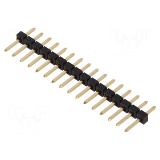 Pin header | pin strips | male | PIN: 16 | straight | 2mm | THT | 1x16