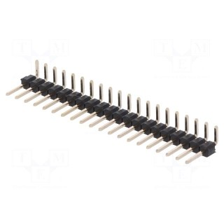 Pin header | pin strips | male | PIN: 20 | angled 90° | 2.54mm | THT | 1x20