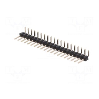 Pin header | pin strips | male | PIN: 20 | angled 90° | 2.54mm | THT | 1x20
