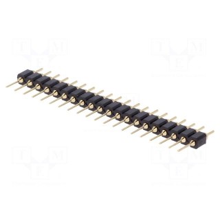 Pin header | pin strips | male | PIN: 20 | straight | 2.54mm | THT | 1x20
