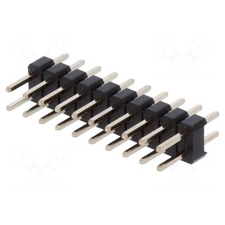 Pin header | pin strips | male | PIN: 20 | straight | 2mm | THT | 2x10