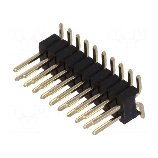 Pin header | pin strips | male | PIN: 20 | vertical | 1.27mm | SMT | 2x10