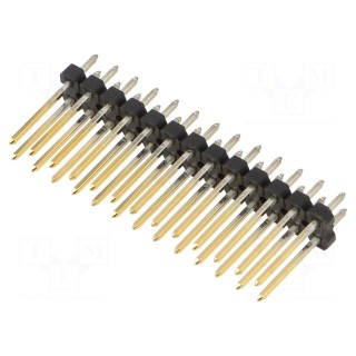 Pin header | pin strips | male | PIN: 26 | straight | 2.54mm | THT | 2x13