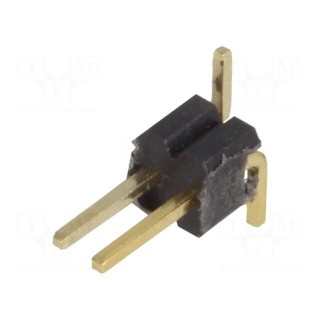 Pin header | pin strips | male | PIN: 2 | vertical | 1.27mm | SMT | 1x2