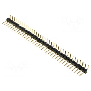 Pin header | pin strips | male | PIN: 36 | angled 90° | 2.54mm | THT | 1x36