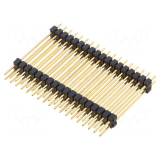 Pin header | pin strips | male | PIN: 36 | straight | 2.54mm | THT | 2x18