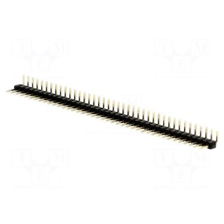 Pin header | pin strips | male | PIN: 40 | angled 90° | 2mm | THT | 1x40