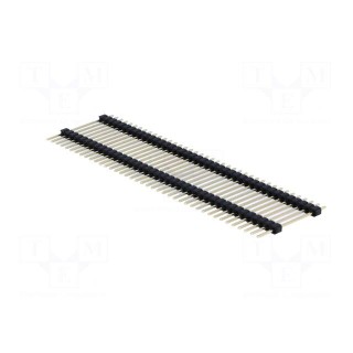 Pin header | pin strips | male | PIN: 40 | double deck | straight | THT