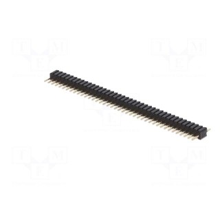 Pin header | pin strips | male | PIN: 40 | straight | 1.27mm | THT | 1x40