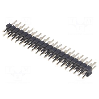 Pin header | pin strips | male | PIN: 40 | straight | 2mm | THT | 2x20