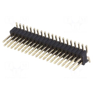 Pin header | pin strips | male | PIN: 40 | vertical | 1.27mm | SMT | 2x20