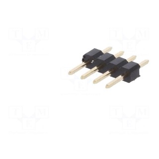Pin header | pin strips | male | PIN: 4 | straight | 2mm | THT | 1x4